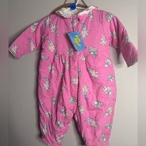 Vintage Osh kosh romper Pink Printed One-Piece Romper 3-6